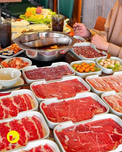 buffet lẩu chỉ 165k/người ngập tràn hải sản và thịt bò cao cấp tại rakuen hotpot