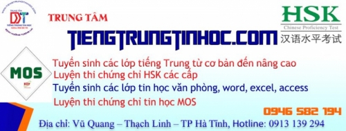 Top 6 Địa chỉ dạy tiếng Trung uy tín nhất tỉnh Hà Tĩnh