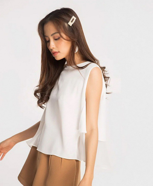 trend fashion, 5 kiểu áo trắng mùa hè cho nàng công sở mát mẻ lại tinh tế