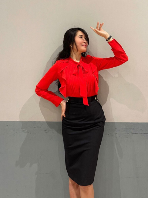 2021 Chân váy công sở dáng chữ A phối cúc đủ màu,đủ size, phong cách trẻ  trung, năng động | Shopee Việt Nam