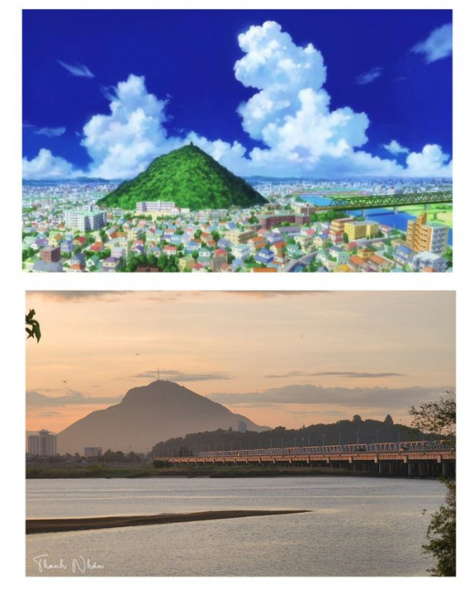 childhood memories, coastal city, photographer, vietnam sea, the photographer discovered that the mountain in phu yen is very similar to the famous mountain behind the school in the doraemon story