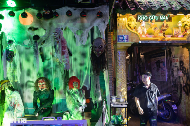 ghost, halloween, halloween masquerade, “demons” fill the streets, and shops in ho chi minh city on halloween