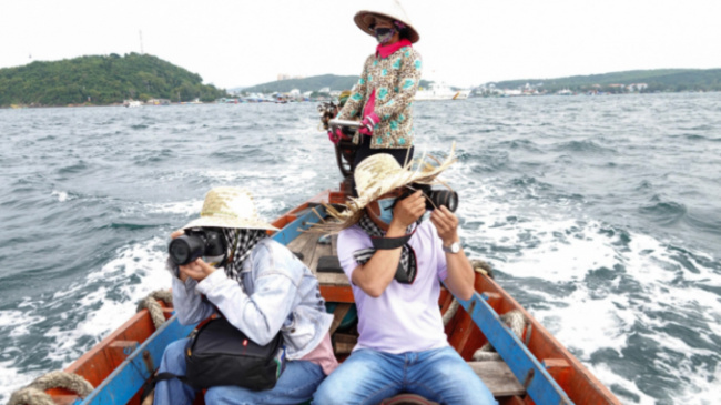 boat ride, kien giang, phu quoc, the “pink balls” make millions by running boats on the sea