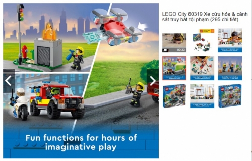 top 5 lego city giá rẻ, chất lượng tốt, được nhiều trẻ em yêu thích nhất