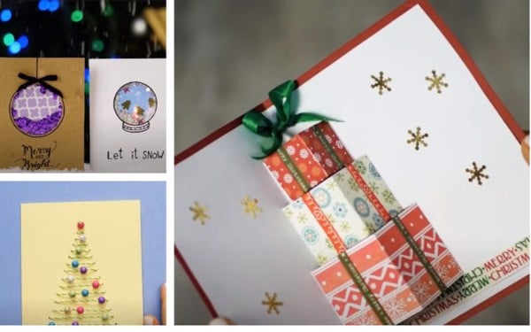 Thiệp Quilling giấy xoắn Handmade chúc mừng Giáng Sinh, Merry Christmas  kích thước 8cmx12cm | Shopee Việt Nam