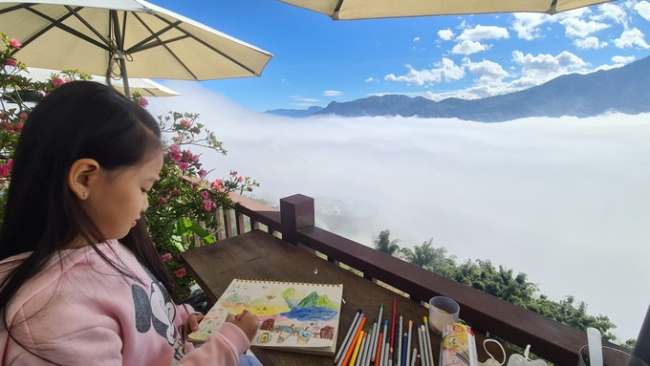 check-in, cloud yard, sapa, the moment when the beautiful sea of ​​clouds appeared in sapa