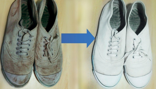 hướng dẫn cách giặt giày vải “đánh bay” mọi vết bẩn