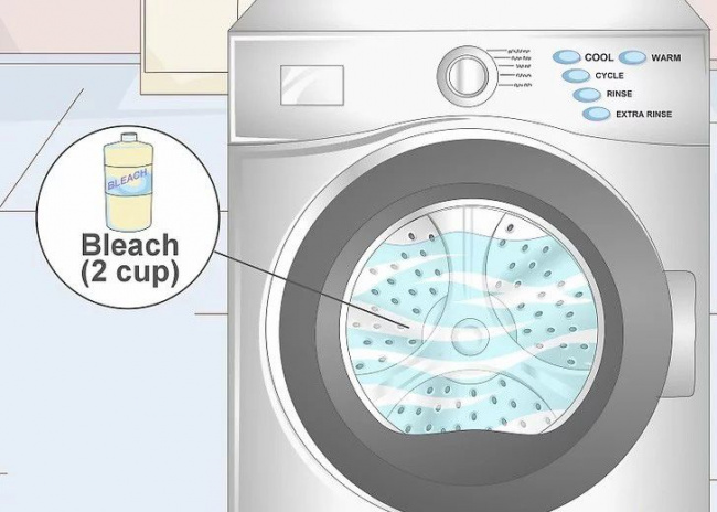 mẹo làm sạch máy giặt bốc mùi