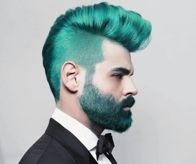 kiểu tóc, top 10 những kiểu tóc nam màu xanh khói cho giới trẻ 2022