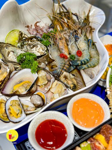 “bình thạnh” buffet hải sản phô mai phong cách santorini chỉ có 219k