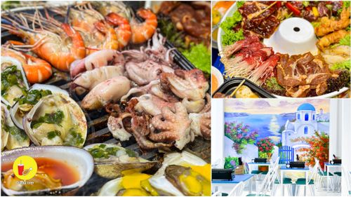 “bình thạnh” buffet hải sản phô mai phong cách santorini chỉ có 219k