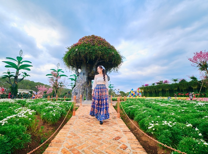 Fresh Garden Đà Lạt – ‘Thiên đường hoa’ đẹp ngất ngây khiến các tín đồ sống ảo phải phát cuồng