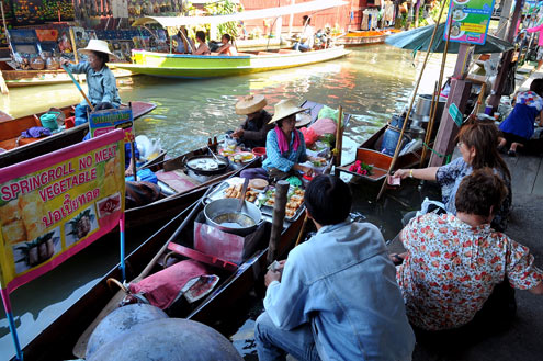 chợ nổi bangkok, du lịch thái lan, thế giới đó đây, văn hóa chợ nổi, chợ nổi bangkok