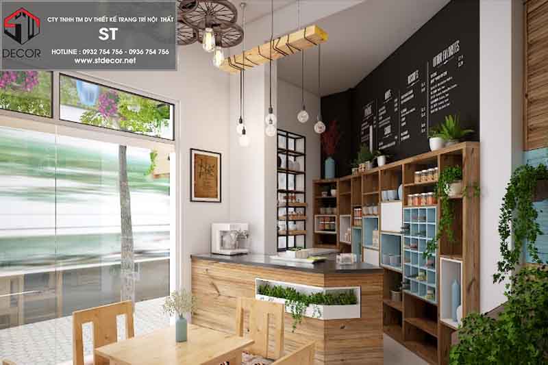 Giải pháp thiết kế quán cà phê kết hợp nhà ở tối ưu nhất
