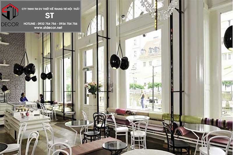 Thiết kế quán cafe phong cách Pháp SANG TRỌNG và QUÝ PHÁI bậc nhất