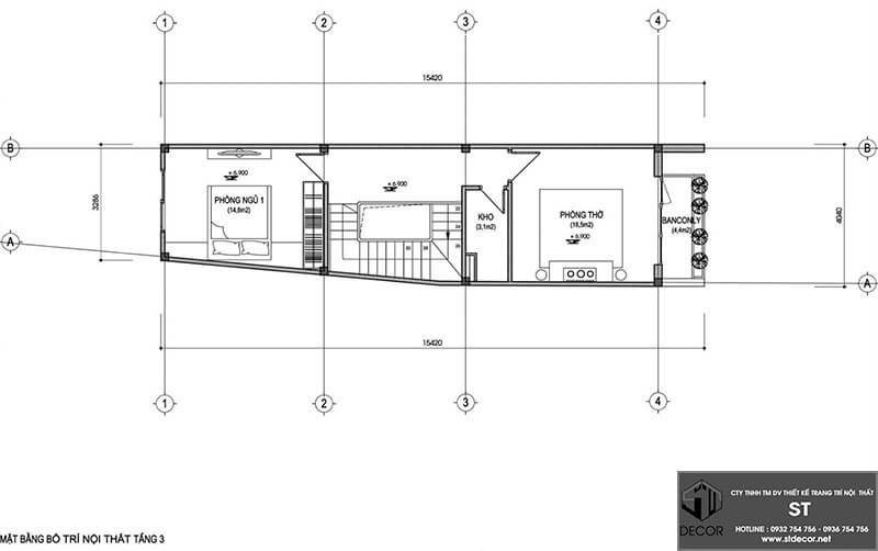 tư vấn mẫu thiết kế nhà 3 tầng 3x10m hiện đại