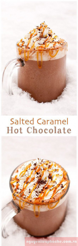 mẫu công thức pha chế chocolate caramel bliss béo ngậy