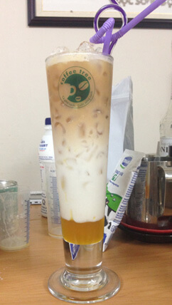 mẫu công thức pha chế ice milk tea vị bạc hà