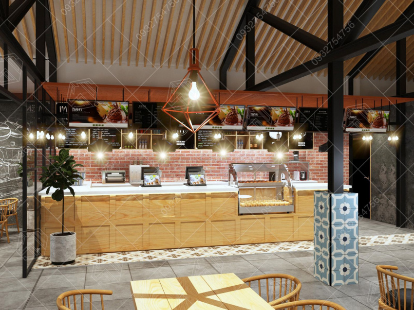 mẫu thiết kế quán cafe tân thành quận tân phú