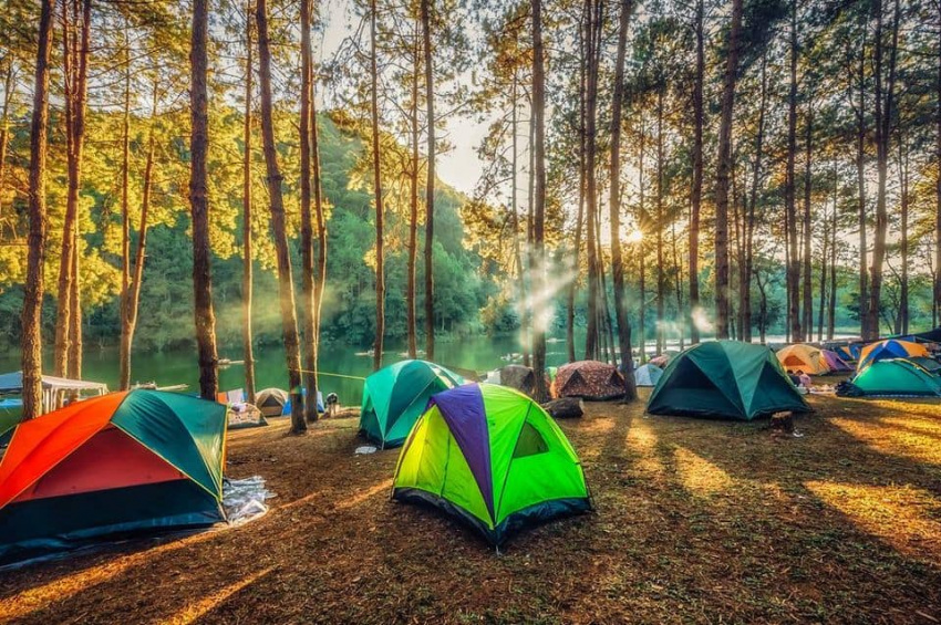 cắm trại, camping, dã ngoại, du lịch bụi, lều trại, picnic, kinh nghiệm chọn mua lều cắm trại du lịch