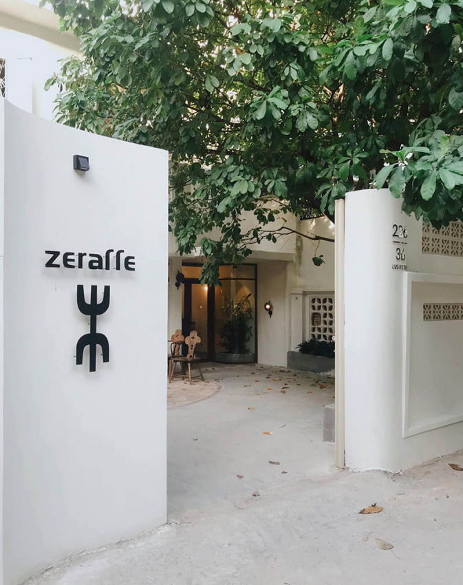 Zeraffe Coffee – Cafe trắng đen tối giản của chú “ngựa vằn cao cổ”.