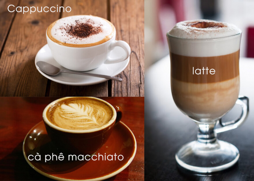 Cappuccino và Latte - Sự khác biệt và cách làm tại nhà