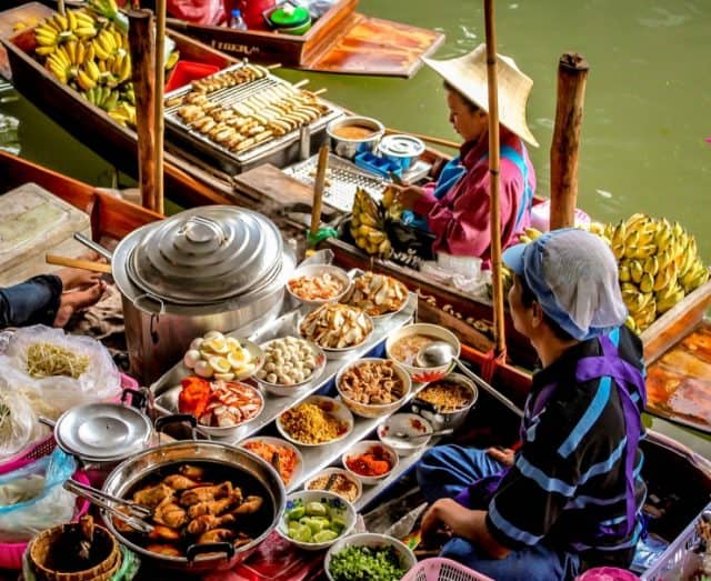 chợ nổi bangkok thái lan, chợ nổi gần bangkok, chợ nổi ở bangkok, chợ nổi tại bangkok, đi chợ nổi bangkok, danh sách 7 khu chợ nổi bangkok thái lan đẹp và hấp dẫn