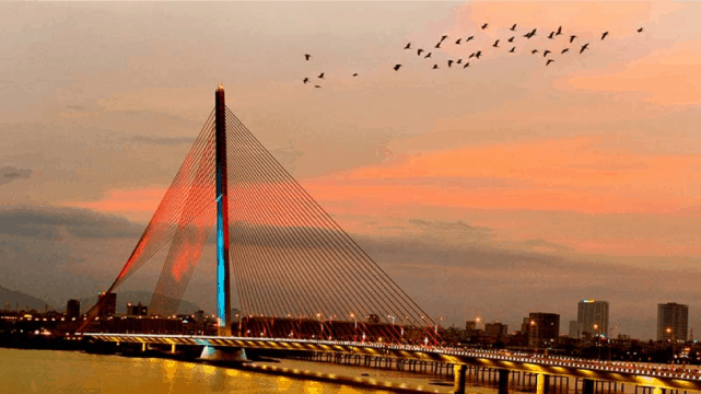 Cầu Trần Thị Lý – Chiêm ngưỡng vẻ đẹp “lạ” cây cầu treo dây văng đầu tiên Việt Nam