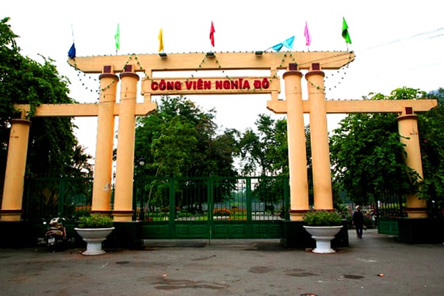 Hoạt động vui chơi tại công viên Nghĩa Đô Hà Nội
