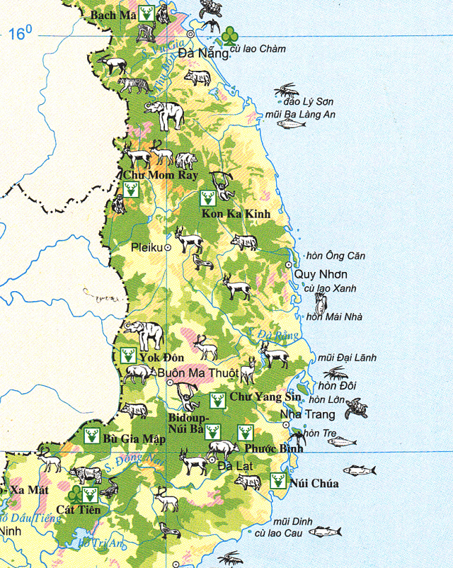 Bản đồ Miền Trung & Thông tin du lịch miền Trung