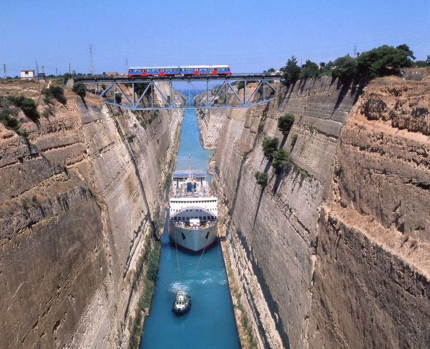 hy lạp, kênh đào, kênh đào corinth, chiêm ngưỡng kênh đào ‘siêu hẹp’ ở hy lạp