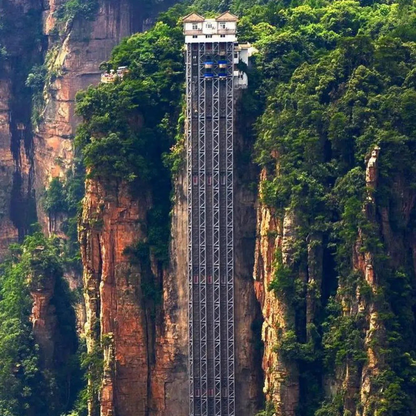 tour trung quoc gia re, cận cảnh thang máy bách long cao nhất ở trung quốc