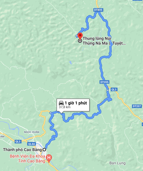 Hướng dẫn đường đi đến núi Thủng Cao Bằng