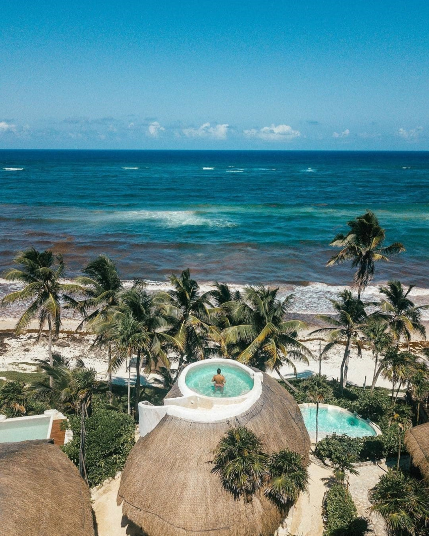 du lịch mexico, khu nghỉ dưỡng ở mexico, papaya playa project, resort papaya playa project, papaya playa project – resort có hồ bơi trên nóc nhà vô cùng độc đáo