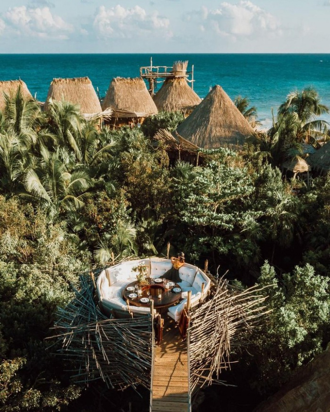 azulik resort, du lịch mexico, resort mexico giá rẻ, điểm đến mexico, check-in ngay azulik resort trên cây sang chảnh ở mexico