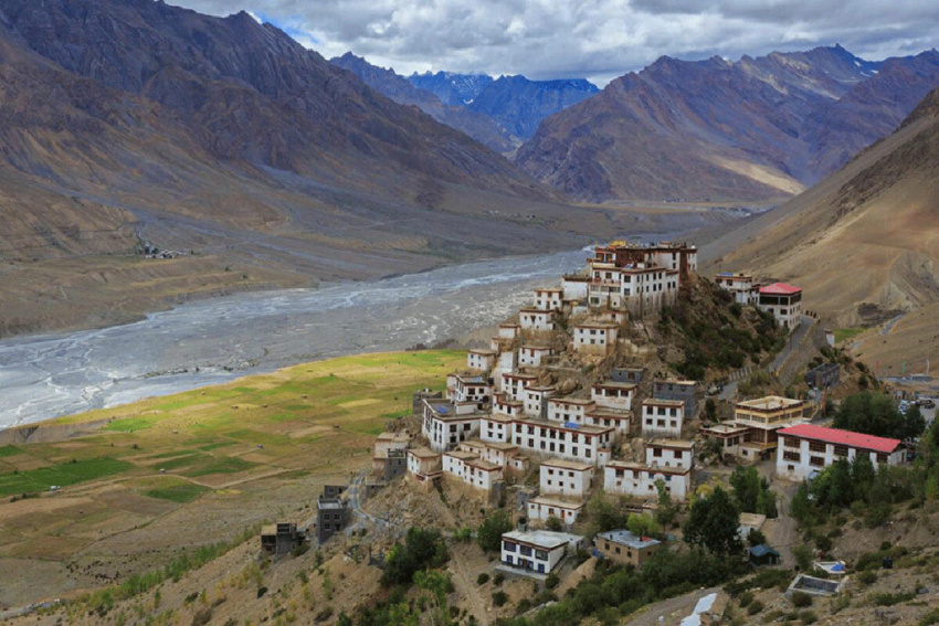 ấn độ, du lịch ấn độ, làng hikkim, thị trấn kaza, thung lũng spiti, tu viện ki, bưu điện cao nhất thế giới