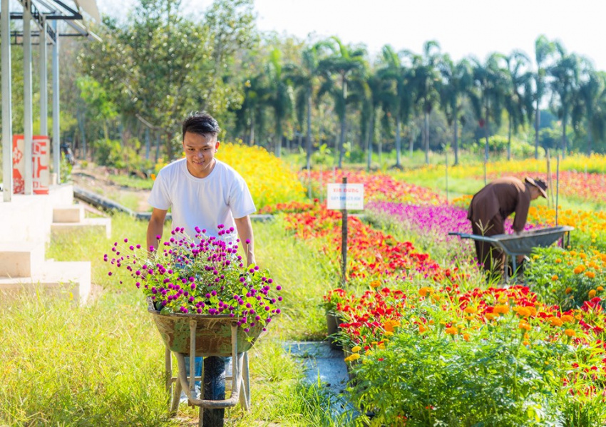 Hướng dẫn di chuyển đến Thủy Hoa Viên ngập tràn hoa ở Tây Ninh