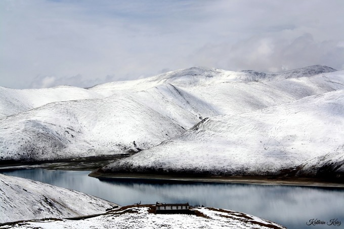 cung điện potala, hồ namtso, tây tạng, tây tạng phủ tuyết trắng trong mùa đông