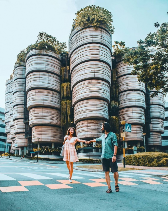 Tòa nhà hình giỏ dim sum gây chú ý ở Singapore