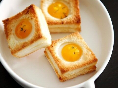 Bánh trứng cút nướng món ăn sáng hấp dẫn, lạ mắt