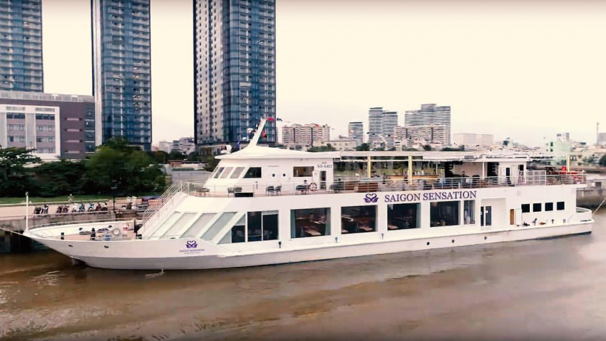 Check-in sang chảnh du thuyền Saigon Sensation – Lounge & Dining Cruise view ngắm sông Sài Gòn tuyệt đẹp