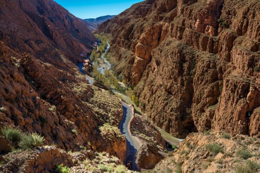 bắc phi, tuyến đường dades gorges, điểm đến morocco, đường dades gorges, cận cảnh tuyến đường nguy hiểm nhất hành tinh