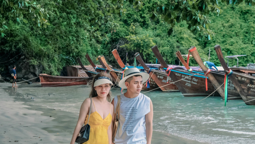 du lịch bangkok, du lịch krabi, khách sạn bangkok, đảo koh phi phi, đảo krabi, lần đầu du lịch thái, đến ngay thiên đường biển xanh như ngọc ở krabi