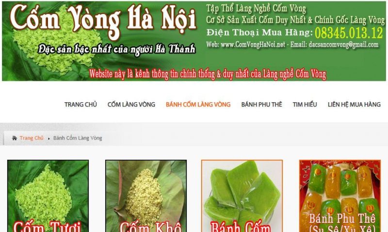 top 7 cửa hàng bánh cốm ở hà nội uy tín nhất