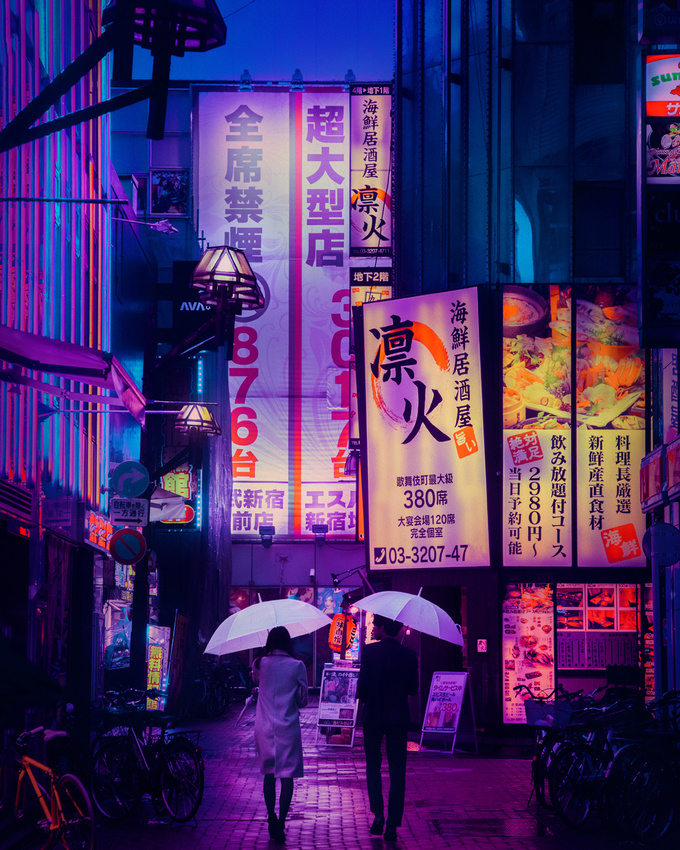du lịch tokyo, khách sạn tokyo, tham quan tokyo, tokyo ngày mưa như phim khoa học viễn tưởng