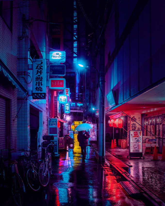 du lịch tokyo, khách sạn tokyo, tham quan tokyo, tokyo ngày mưa như phim khoa học viễn tưởng