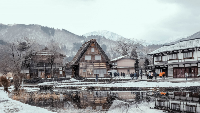 du lịch tokyo, làng cổ shirakawago, làng shirakawago, tới nhật bản thăm làng cổ, nơi bộ truyện doraemon ra đời