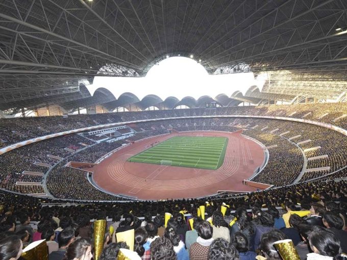 bình nhưỡng, sân vận động, triều tiên, bên trong sân vận động lớn nhất thế giới ở triều tiên