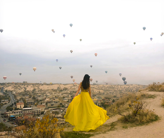du lịch cappadocia, du lịch istanbul, thổ nhĩ kỳ, thung lũng cappadocia, tour thổ nhĩ kỳ, nữ ceo việt hóa công chúa giữa thung lũng khinh khí cầu