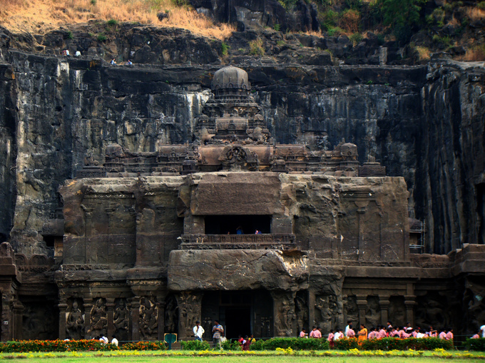 ấn độ, du lịch ấn độ, thăm quan ấn độ, đền kailasa ấn độ, ngôi đền cổ đại khắc từ một khối đá duy nhất